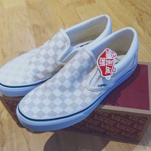 Vans Checkered Slip-on Shoes, NWT